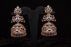 Emeralds And Diamonds Earrings